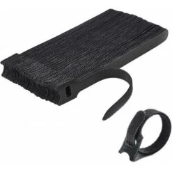 Attache Cable[100 Pcs], Sangles Sangles Câble, Réutilisables Serre Cable, Organisateur Rangement Cable, Pour Attacher Les Câbles, Gaines, Fils PC, Fils Électriques Etc(Noir)