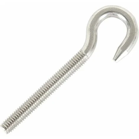 M5 Crochet Boulon Anneau à Vis Crochet 304 Acier Inoxydable Haute Dureté Crochet En Acier Boulon Suspendu Item Vis Crochet Pour Suspension Lustres L'artisanat 10 PCS