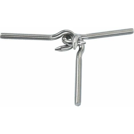 M5 Crochet Boulon Anneau à Vis Crochet 304 Acier Inoxydable Haute Dureté Crochet En Acier Boulon Suspendu Item Vis Crochet Pour Suspension Lustres L'artisanat 10 PCS – Image 3