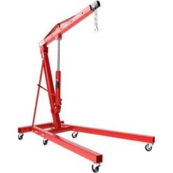 Grue D’atelier Chèvre D’atelier Lève-moteur Hydraulique Pompe Double 2000 Kg Dispositif De Levage