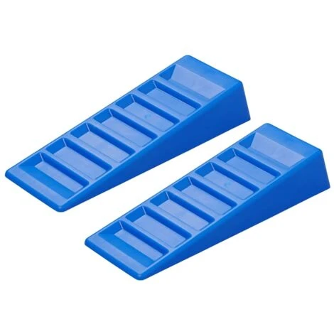 2 Pcs Niveleurs De Caravane 75 Mm Plastique Bleu ProPlus