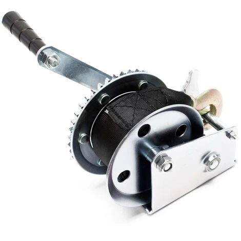 Treuil à Sangle Manuel De Halage Charge Max. 550kg 7m Tirant Rapport Transmision 4.1:1 Bateau Auto – Image 3