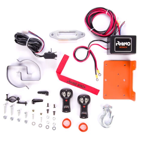 Treuil électrique RHINO 3000 Lb / 1360 Kg 12v - Corde Dyneema Synthétique Orange Robuste Avec Télécommande Sans Fil - Garantie 2 Ans – Image 5