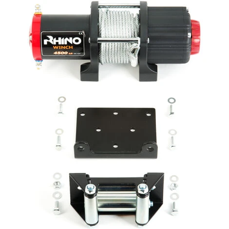 Treuil électrique RHINO 4500lb / 2040kg 12v - Câble D'acier Avec Télécommande Sans Fil - Garantie 2 Ans – Image 4