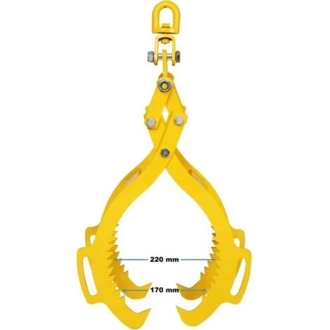 Pince Forestière Pour Troncs Max. 720 Mm, Force 1500 Kg, Pince De Levage, 4 Mandrins De Serrage – Image 5