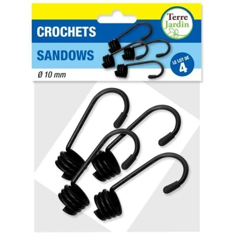 Crochet Pour Tendeur Ou Sandow - Lot De 4 10 Mm