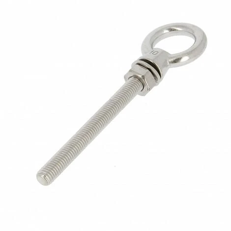 Piton A Oeil Fileté Avec Ecrou M6X40 Inox A4