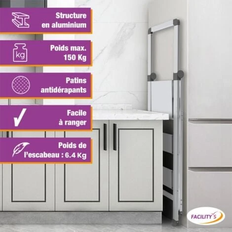 Escabeau 4 Marches Alu Pro Extra-slim â Image 2