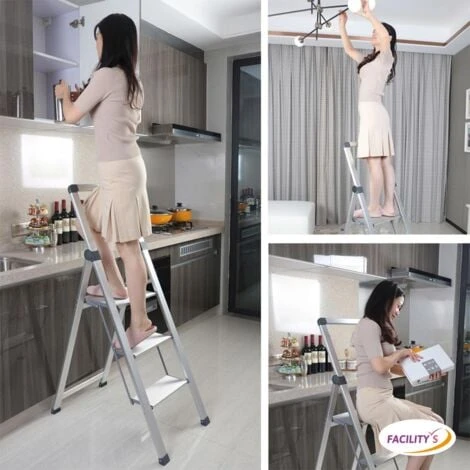 Escabeau 4 Marches Alu Pro Extra-slim â Image 3