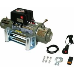 Varan Motors - Var-sc12000LB Treuil électrique 12V 5443KG 4800W, Treuil à Câble Longueur 28m Ø9.4mm