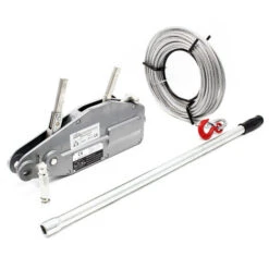 Treuil à Câble 800kg Max. Palan 20m Ø 8,3mm Goupille Cisaillement Crochet Charge Levage Traction