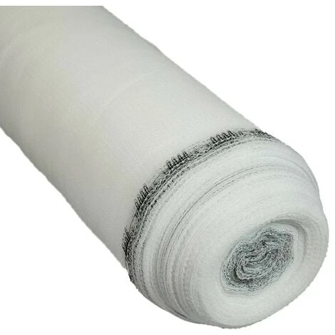 TECPLAST Filet D'échafaudage Blanc 3,07x50 M 50EC - Qualité PRO - Filet De Protection D'échafaudage Pour Chantier - Pare-gravats