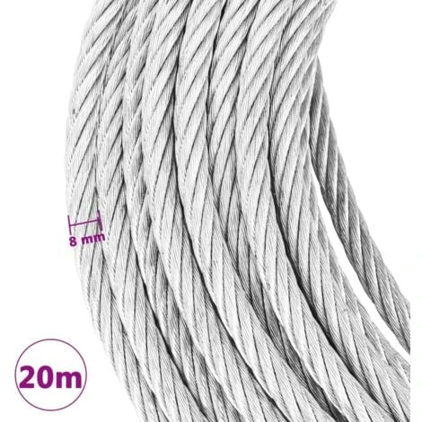 Câble Métallique 800 Kg 20 M VidaXL – Image 3