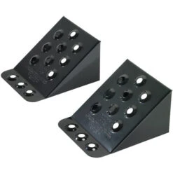 Ks Tools Paire De Cales Roues Métallique PL 230 X 220 X 125 Mm