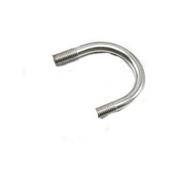 Étrier Acier Zingué Blanc Fond Rond PROF87 Tube 61 M8/30/30 Conditionnement: Unitaire