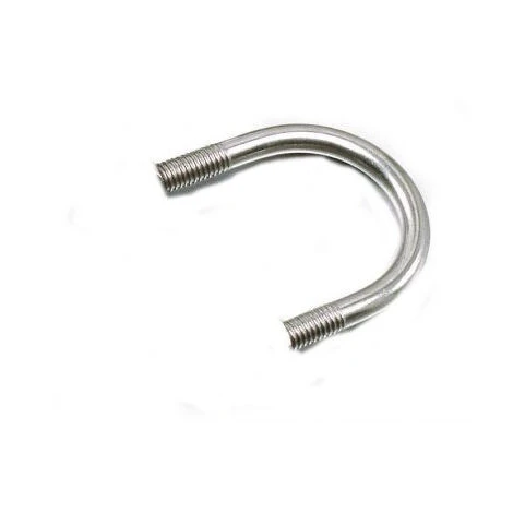 Étrier Acier Zingué Blanc Fond Rond PROF87 Tube 61 M8/30/30 Conditionnement: Unitaire