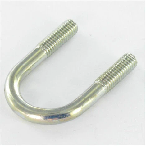 Étrier Acier Zingué Blanc Fond Rond PROF36 Tube 18 M6/16/16 Conditionnement: Unitaire