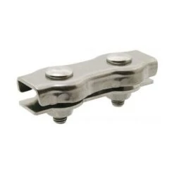 Serre Cable Plat Double Inox A4 Diamètre 4 Conditionnement: Unitaire