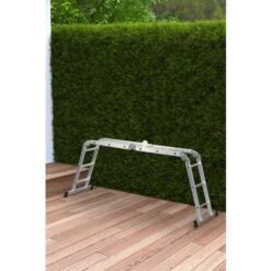 Echelle Articulée + Plate-forme Acier 4x3 Barreaux