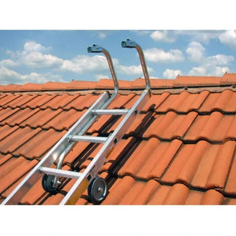Echelle De Couvreur De 2.00m De Longueur: Ă©chelle Avec Crochets De Toit. - 7107T â Image 5