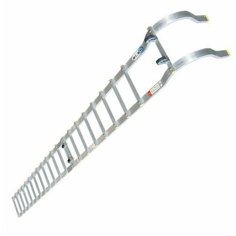Echelle De Couvreur Aluminium De Longueur 2.30m (avec Crochet) - Espacement Des Barreaux 25cm - ECHTOIT/230/E25