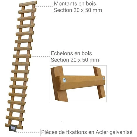 Element De DĂ©part De 0.50m Du Chemin De Toit En Bois - B31DEPPA â Image 4