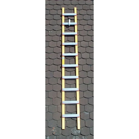 Echelle De Toit - Bois / Alu - Ecartement Des Barreaux 33cm - 2.30m De Long - HIM4138.33.230 â Image 3