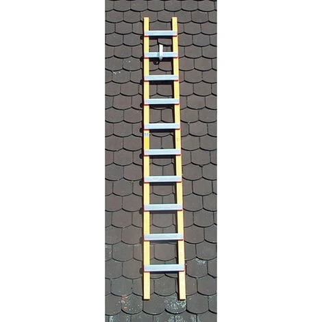 Echelle De Toit - Bois / Alu - Ecartement Des Barreaux 39cm - 2.30m De Long - HIM4138.39.230 â Image 3