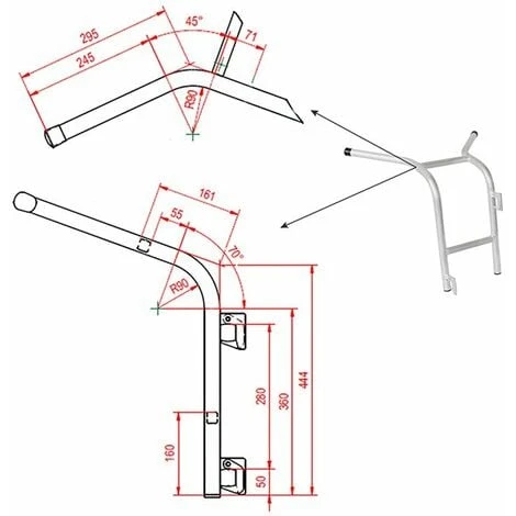 Ecarteur De Facade / Ecarteur De Mur Monobloc - 5485 â Image 4