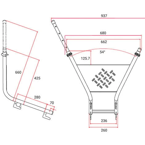 Ecarteur De Façade / Ecarteur De Mur Télescopique - 51248 – Image 3