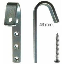 Crochets En Acier Pour échelle De Meunier Bois (vendus Par Paires) - MAT54013 - MAT54013