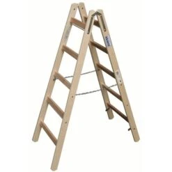 Echelle Double à échelon En Bois 2 X 5 échelons