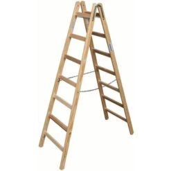 Echelle Double à échelon En Bois 2 X 7 échelons