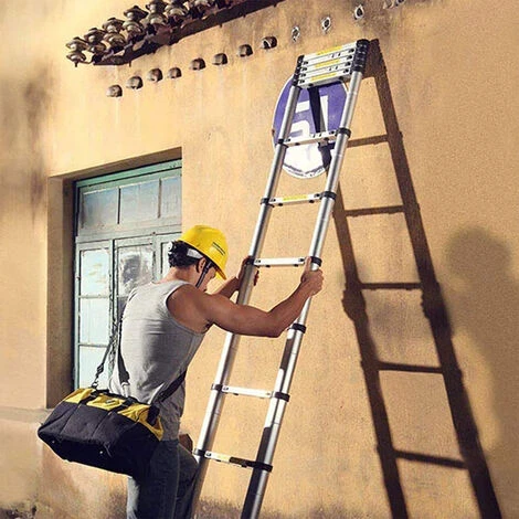 Échelle Télescopique Professionnelle 3,8 M - Sûre Et Solide - EN131 Et Norme Française – Image 4