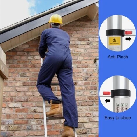 Echelle Telescopique, échelle Pliable, 4,1 Mètre(s), Sac De Transport OFFERT, EN 131, Charge Maximale: 150 Kg – Image 2