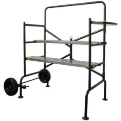 Echafaudage Roulant Jardin - Hauteur De Travail 83cm - Pliable Roues Increvables - Echafaudage Mobile Sur Roues - 150Kg