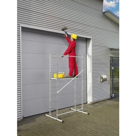 HAILO Echafaudage Aluminium Hobbystep H4 HAILO Hauteur De Travail 4 M – Image 4