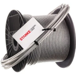 Seilwerk STANKE 1 M Câble En Acier Inoxydable En PVC 2 Mm 7x7 Cordage En Acier Inoxydable INOX V4A A4