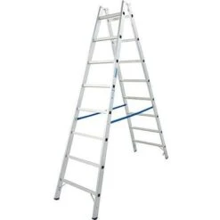 Echelle Double H De Travail 3,55 H D'echelle 1,95 2x7 Echelons