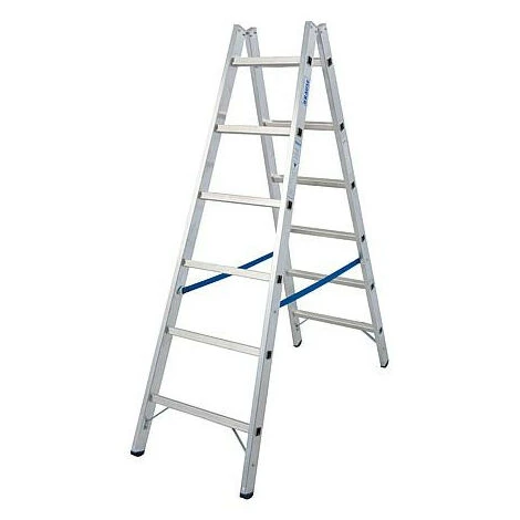 Echelle Double H De Travail 3,55 H D'echelle 1,95 2x7 Echelons â Image 2