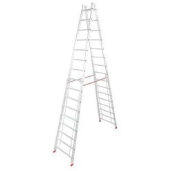 Echelle Double H De Travail 6,15 H D'echelle 4,48 2x16 Echelons