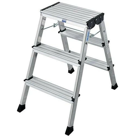 Echelle Double Pliante 'ROLLY' Haut 0,65 - H De Travail 2,65 2x3 Marches