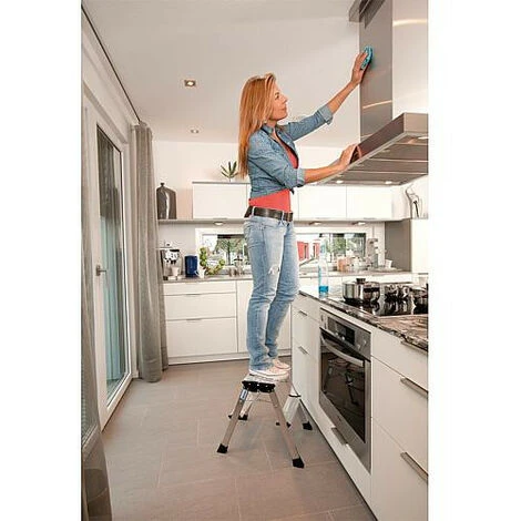 Echelle Double Pliante 'ROLLY' Haut 0,65 - H De Travail 2,65 2x3 Marches â Image 3