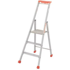 Escabeau 3 Marches Tubesca MP PRO Hauteur De Travail Max 2,66m Alu Anodisé