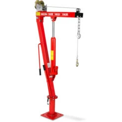 450 Kg Grue De Levage Hydraulique Avec Treuil (Chaîne Et Un Crochet, 1900 Mm Hauteur De Levage, Bague Rotative à 360°, Pliante)