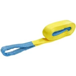 Sangle De Traction 6 Tonnes - 5m X 50mm - Sangle De Remorquage - Légère - Extensible - Sangle De Traction 4x4 - 2 Boucles 5 M