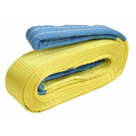 Sangle De Traction 6 Tonnes - 5m X 50mm - Sangle De Remorquage - Légère - Extensible - Sangle De Traction 4x4 - 2 Boucles 5 M – Image 2