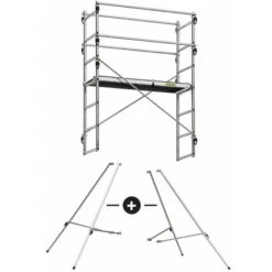 KIT RÃ©hausse Pour Ã©chafaudage TEK'UP Ou QUAD UP EVOLUTION, Pour Travail Jusqu'Ã  6m70