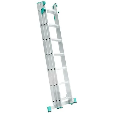 Echelle Transformable 3 Plans Coulissante Extensible 7 Marches