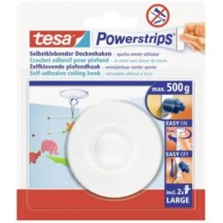 Crochet De Plafond Tesa Powerstrips® Tesa 58029-00020-20 Blanc 1 Pc(s)